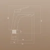 PL7-001F Смеситель для умывальника из высокопрочного пластика-Белый