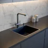 MR-5050BL Matte Набор 3 в 1 РМС (кухонная мойка+ корзина раздвижная+ дозатор врезной)