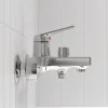 PL7CH-009E Смеситель для ванны  из высокопрочного пластика-Хром