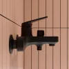 PL7BL-009E Смеситель для ванны  из высокопрочного пластика-Черный