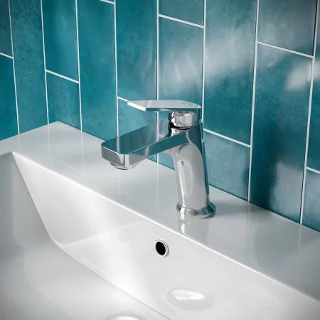 PL7CH-001F Смеситель для умывальника из высокопрочного пластика-Хром