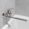PL7CH-006E Смеситель для ванны с длинным изливом из высокопрочного пластика-Хром