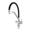Смеситель для кухни РМС SUS127BL-016F-015 с фильтром для питьевой воды Нержавеющая сталь Черный