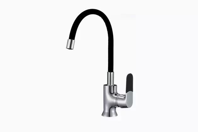 Однорычажный смеситель с пластиковым изливом