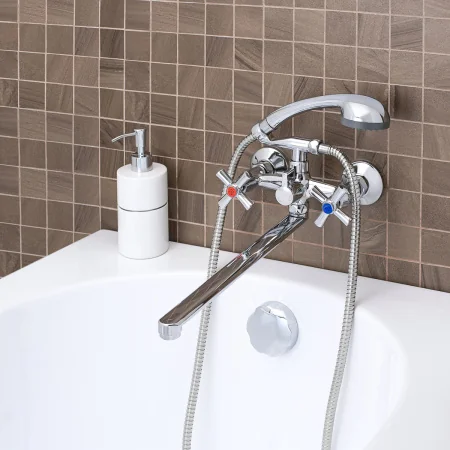 Смеситель для ванны с душем РМС SL138-140P универсальный Хром