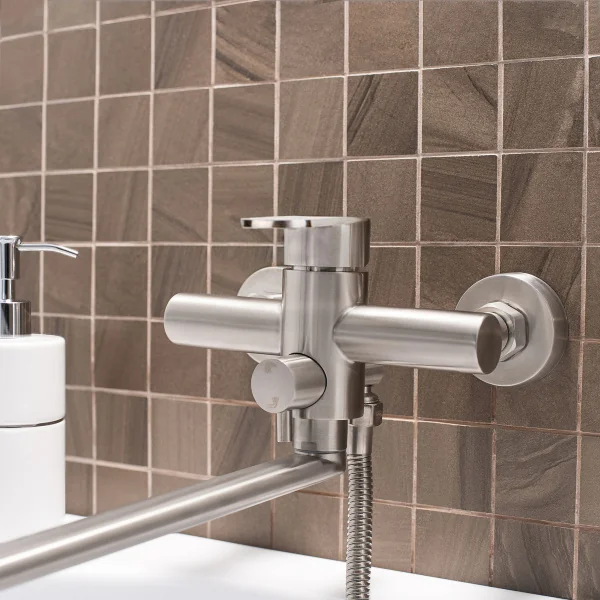 Смеситель для ванны с душем РМС SUS124-006EP Нержавеющая сталь