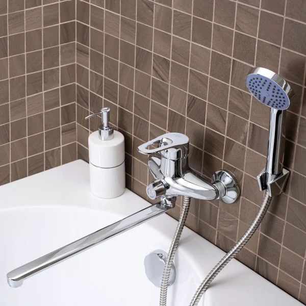 Смеситель для ванны с душем РМС SL52-006E-3 универсальный Хром