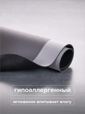 Коврик для ванной быстросохнущий РМС К-03С-50х80 Серый