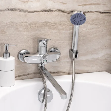 Смеситель для ванны с душем РМС SL120-006E Хром