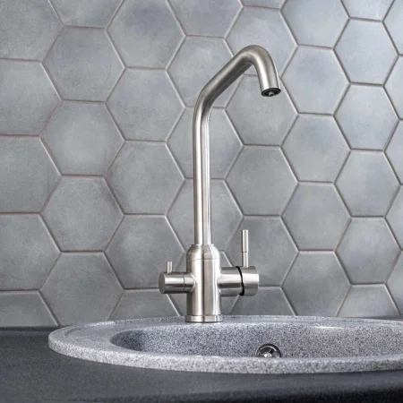 Смеситель для кухни РМС SUS124-017F-015 с фильтром для питьевой воды Нержавеющая сталь