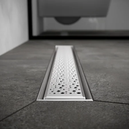 Трап для душа линейный РМС ТЛ04-50х7см Нержавеющая сталь