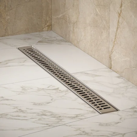 Трап для душа линейный РМС ТЛ03-70х7см Нержавеющая сталь