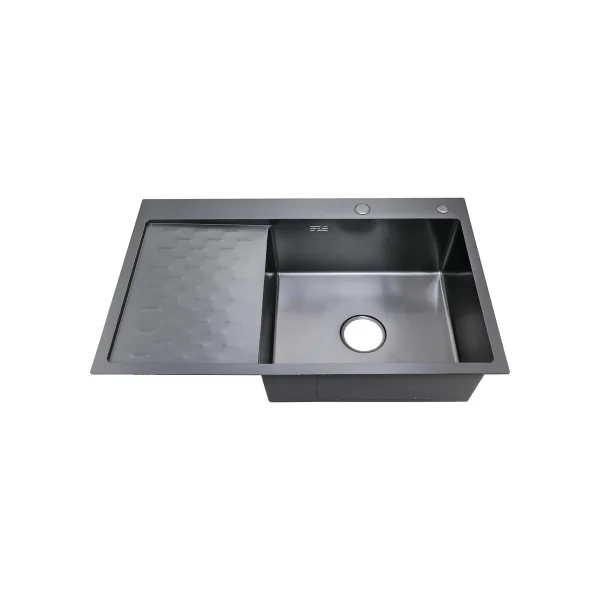 MRK-8050BL-R Набор 2 в1 РМС/кухонная мойка с левым крылом + дозатор