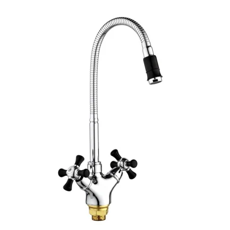 Смеситель для кухни РМС SL92BL-279F гибкий излив Хром