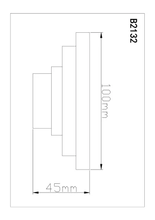 Трап для душа BOOU B2132 с боковым отводом Латунь