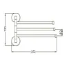 Держатель для полотенца РМС A1025 Поворотный тройной