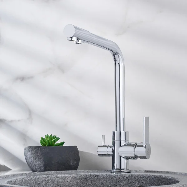 Смеситель для кухни РМС SL130-015F с фильтром для питьевой воды Латунь