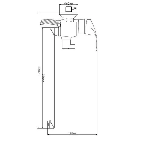 Смеситель  для ванны с душем BOOU B8174-18F универсальный Латунь