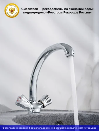 Смеситель для кухни РМС SL116-273F двуручковый Хром
