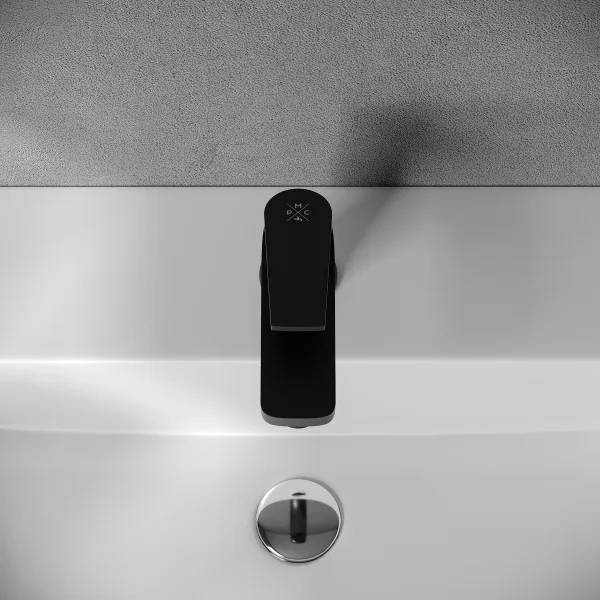 PL7BL-001F Смеситель для умывальника из высокопрочного пластика-Черный