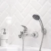 Смеситель для ванны с душем РМС SL85-009E короткий излив Хром