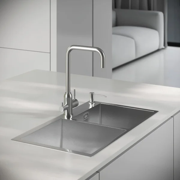 MR-7843 Набор 3 в 1 РМС (кухонная мойка+ корзина раздвижная+ дозатор врезной)