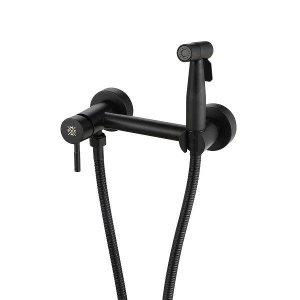 Гигиенический душ со смесителем РМС SUS129BL-5-2 Черный