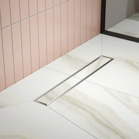 Трап для душа линейный РМС ТЛ01-50х7см Нержавеющая сталь