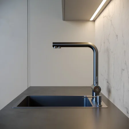 MR-5050BL Matte Набор 3 в 1 РМС (кухонная мойка+ корзина раздвижная+ дозатор врезной)