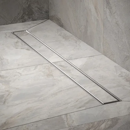 Трап для душа линейный РМС ТЛ01-80х7см Нержавеющая сталь