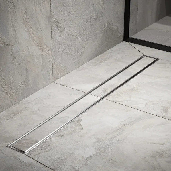 Трап для душа линейный РМС ТЛ01-80х7см Нержавеющая сталь