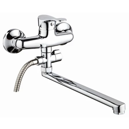 Смеситель для ванны с душем РМС SL86-006 однорычажный Хром