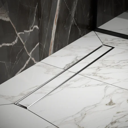 Трап для душа линейный РМС ТЛ01-70х7см Нержавеющая сталь