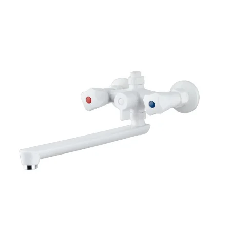 Смеситель для ванны с душем PL4-140P Высокопрочный пластик Белый Смеситель для ванны с душем PL4-140P Высокопрочный пластик Белый