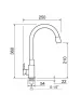 SUS124GY-016F Смеситель для кухни, ø35