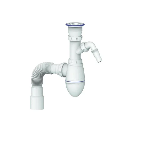 Сифон для раковины с выходом под стиральную машину Unicorn A320V Гибкий отвод
