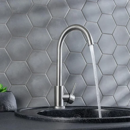 Смеситель для кухни РМС SUS124-017F Нержавеющая сталь