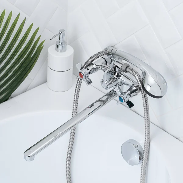 Смеситель для ванны с душем РМС SL118-140P Хром