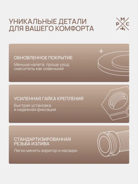 Душевая стойка РМС SUS124-003DK-3 с тропическим душем Нержавеющая сталь