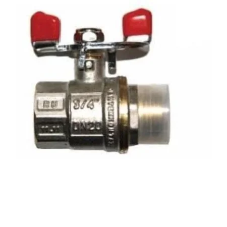 Шаровый кран РМС 3-4 г-ш бабочка ø 20 мм