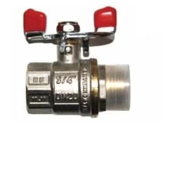 Шаровый кран РМС 3-4 г-ш бабочка ø 20 мм