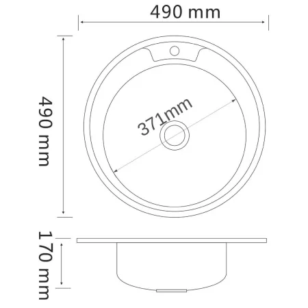 Мойка для кухни РМС MG6-49 Врезная глянцевая