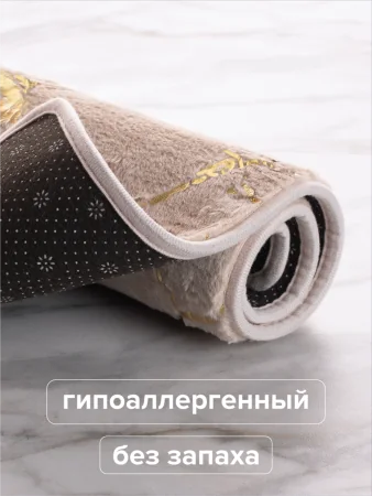 Коврик для ванной РМС К-06БЖ-50х80 Мармор Бежевый