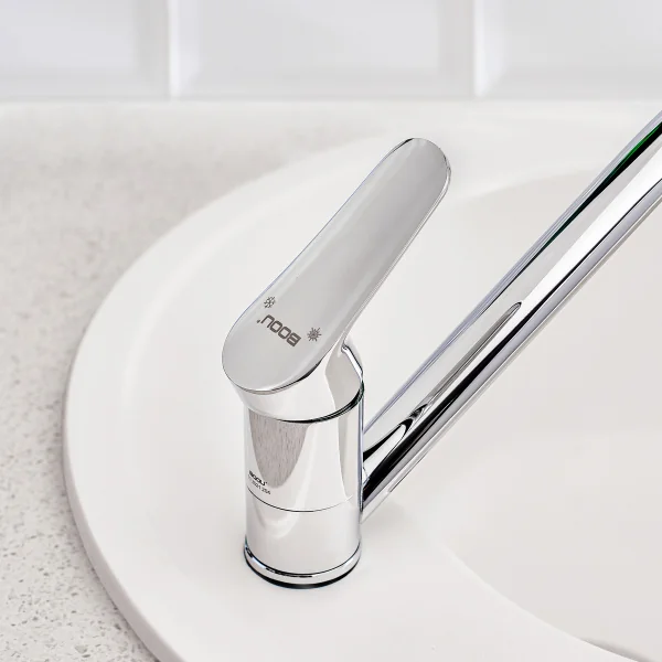 Смеситель для кухни BOOU B8290-14 с длинным изливом Латунь