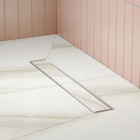 Трап для душа линейный РМС ТЛ01-50х7см Нержавеющая сталь