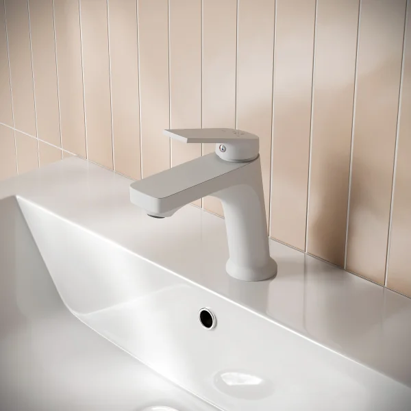 PL7-001F Смеситель для умывальника из высокопрочного пластика-Белый