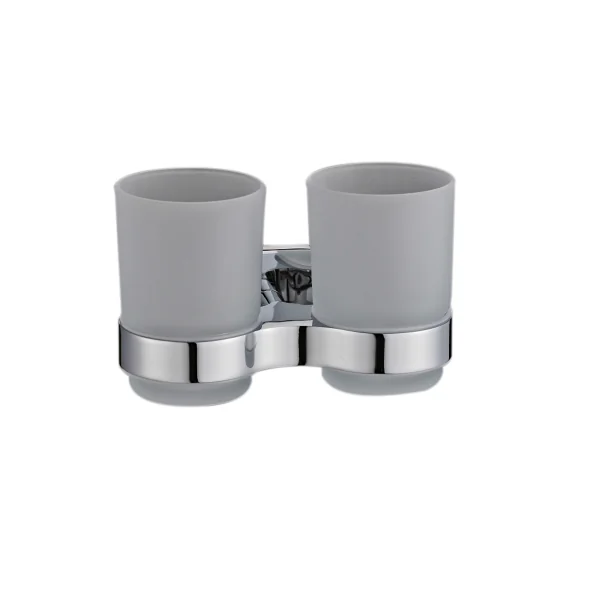 Держатель для зубных щеток РМС A1160-2 стеклянный стакан двойной