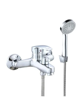 Смеситель для ванны с душем РМС SL85-009E короткий излив Хром
