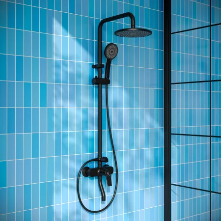 PL7BL-009DK Смеситель для душа из высокопрочного пластика-Черный