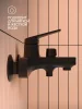 PL7BL-009E Смеситель для ванны  из высокопрочного пластика-Черный